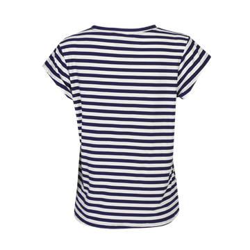 Liberté - Alma U-Tshirt - Blue Creme Stripe